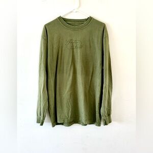 Taylor Swift Evermore Rare Officisl Olive Green Long-Sleeve Crewneck Shirt, XL